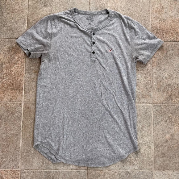 Hollister Other - Hollister Gray Henley T-Shirt Men’s Medium
